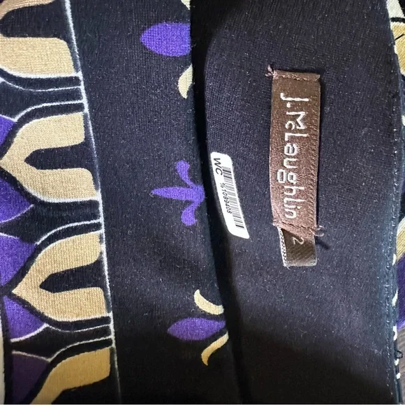 J.Mclaughlin Women’s  Rayon Blend Lucy Midi Skirt Pencil Skirt.  Back Slit. Sz 2 - Picture 4 of 9